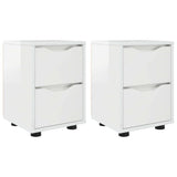 Bedside Tables 2 pcs High Gloss White 30.5 x 30 x 43 cm 888806