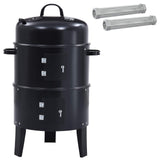 Outdoor Grill 40 x 80 cm Steel Black 3443039