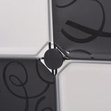 Storage Cube Organiser with 9 Compartments Black and White 244924