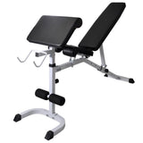 Workout Bench with Weight Rack, Barbell and Dumbbell Set 60.5kg 275362