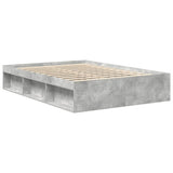 Bed Frame without Mattress Concrete Grey 160x200 cm 3203876