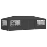 Professional Party Tent with Side Walls 4x9 m Anthracite 90 g/m 48539