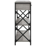 Console Table Grey Sonoma 75x28x75 cm Engineered Wood 834198