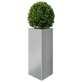 ZNTS Garden Planters 2 pcs Triangular 40x40x75 cm Galvanized Steel 851168