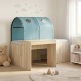 Bed with Tunnel 3 pcs Artisian Oak and Light Blue 3423516