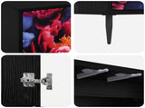 TV Cabinet KIEL 102 x 33 x 51 cm Black Oak Engineered Wood 8007103