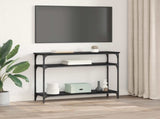 Console Table Black Oak 100 x 29 x 75 cm Engineered Wood 882201