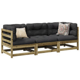 3 Piece Garden Sofa Set Impregnated Wood Pine 3299267