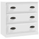 Sideboards 2 pcs White Engineered Wood 3185239