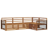 Outdoor Sofa Set 4 pcs Natural Solid Acacia Wood 3373389