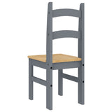 Dining Chairs 2 pcs Grey 40x46x99 cm Solid Wood Pine 4005727