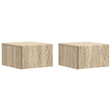 Wall-Mounted Bedside Cabinet 2 pcs Sonoma Oak 49 x 34.5 x 20 cm 898790