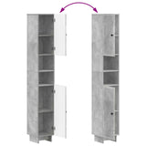 2 Piece Bathroom Cabinet Set EDE Concrete Grey Engineered Wood 3417498