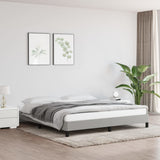 Bed Frame without Mattress Light Grey Super King Fabric 349827