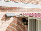 Retractable Awning Red and White 400 x 300 cm 3330752