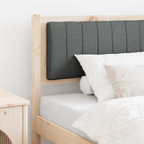 Upholstered Headboard Brown 90 cm Solid Pine Wood 879085