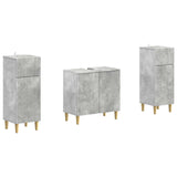 2 Piece Bathroom Cabinet Set ARNHEM Concrete Grey 3418011
