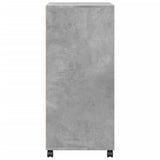 Rolling Cabinet Concrete Grey 55x40x91 cm Engineered Wood 853185