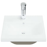 Built-in Basin with Faucet 42x39x18 cm Ceramic White 148623