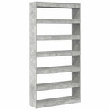 Book Cabinet Concrete Grey 100 x 30 x 198 cm Engineered Wood 3333927