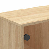 Coffee Table with Glass Doors Sonoma Oak 68.5x50x50 cm 836541