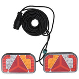 Trailer Lights 2 pcs Red 24x5x14.5 cm 12V LED Bulb 152899