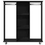 Wardrobe with Shelf Black oak 102 x 38 x 110 cm Engineered wood 873909