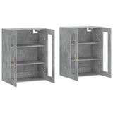 Wall Mounted Cabinets 2 pcs Concrete Grey Engineered Wood 3197925