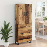 Highboard with Drawer 2 pcs Old Wood 69.5 x 34 x 180 cm 3415787