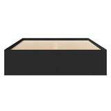 Bed Frame Black Engineered wood Small Double Bed Frame 3295696
