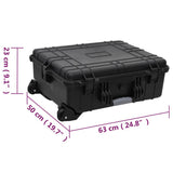Wheeled Flight Case Black 63x50x23 cm PP 51800