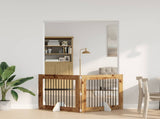 Dog Gate with Stands 2 pcs Old Wood 100 x 80 cm Engineered Wood 892059