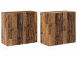 Wall-Mounted Cabinet 2 pcs Old Wood 69.5 x 34 x 90 cm 3394530