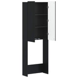 Toilet Cabinet ZWOLLE Black 66 x 25.5 x 190 cm Engineered Wood 896476