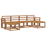 Outdoor Sofa Set 6 pcs Natural Engineered Wood 3366777