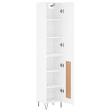Highboard White 34.5x34x180 cm Engineered Wood 3199137