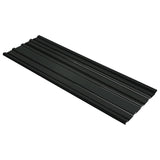 Roof Panel 12 pcs Anthracite 129 x 45 cm Galvanised steel 42047075