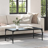 Coffee Table Black Oak 100 x 50 x 35 cm Engineered Wood 881122