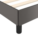 Bed Frame without Mattress Grey 120x190 cm Small Double Faux Leather 379500