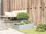 Garden Planter Silver 60 x 60 x 50 cm Galvanised Steel 873576
