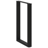 Bar Table Legs U-Shaped 2 pcs Black 60x cm Steel 4013224