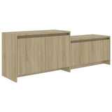 TV Cabinet Sonoma Oak 146.5x35x50 cm Engineered Wood 809812
