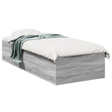 Bed Frame without Mattress Grey Sonoma 100x200 cm 3281054