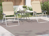 Area Rugs Square PALMERAS Beige 120 x 120 cm Polyester 42022590