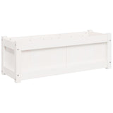 Garden Planter White 90x31x31 cm Solid Wood Pine 837451
