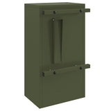 Mailbox with Storage Olive green 30 x 20 x 55 cm Steel 874950