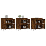 Sideboards 3 pcs Smoked Oak Engineered Wood 3190202