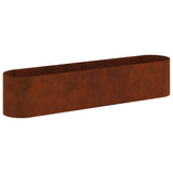 Raised Garden Bed Weathering Steel 200 x 40x 40 cm 8011697