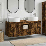 Bathroom Cabinet Set 3 pcs Smoked Oak 49.5 x 44.5 x 65.5 cm 3405742