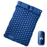 Self Inflating Camping Mattress with Pillows 2-Person Navy Blue 4007103